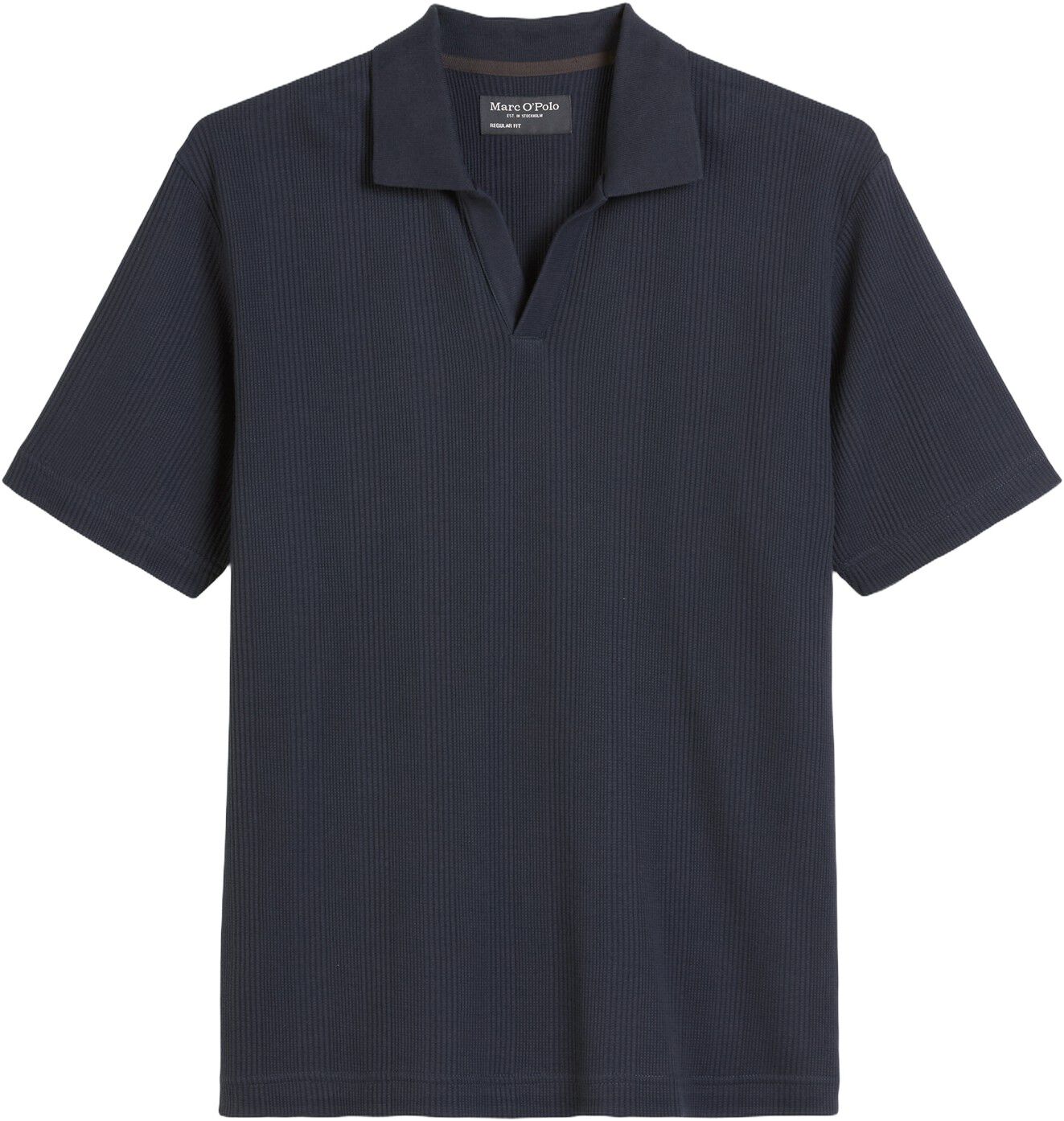 Polo shirt, short sleeve, ribbed co
