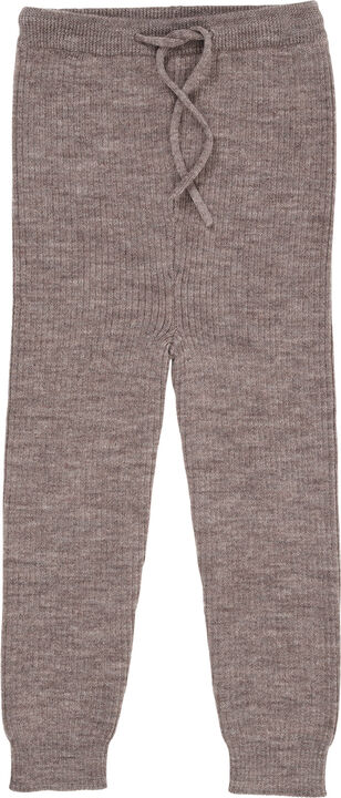 MERINO CLASSIC RIB LEGGINGS W. DRAW