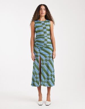TSMALIN MESH MAXI DRESS JRS