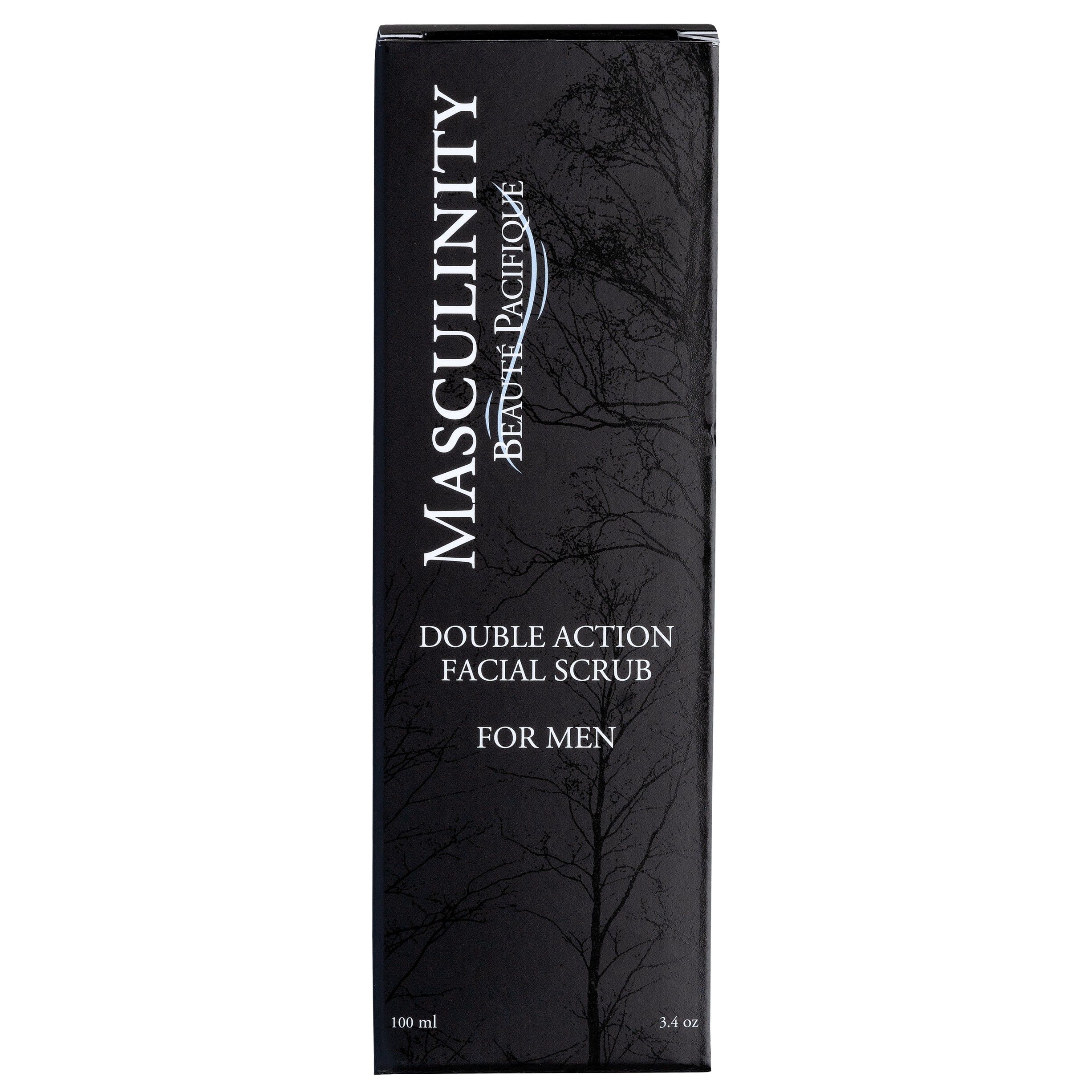 Masculinity Double Action Facial Scrub For Men 100 ml.