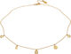 People necklace VERMEIL (925 Sterling silver gold plated 2. 5 micron)