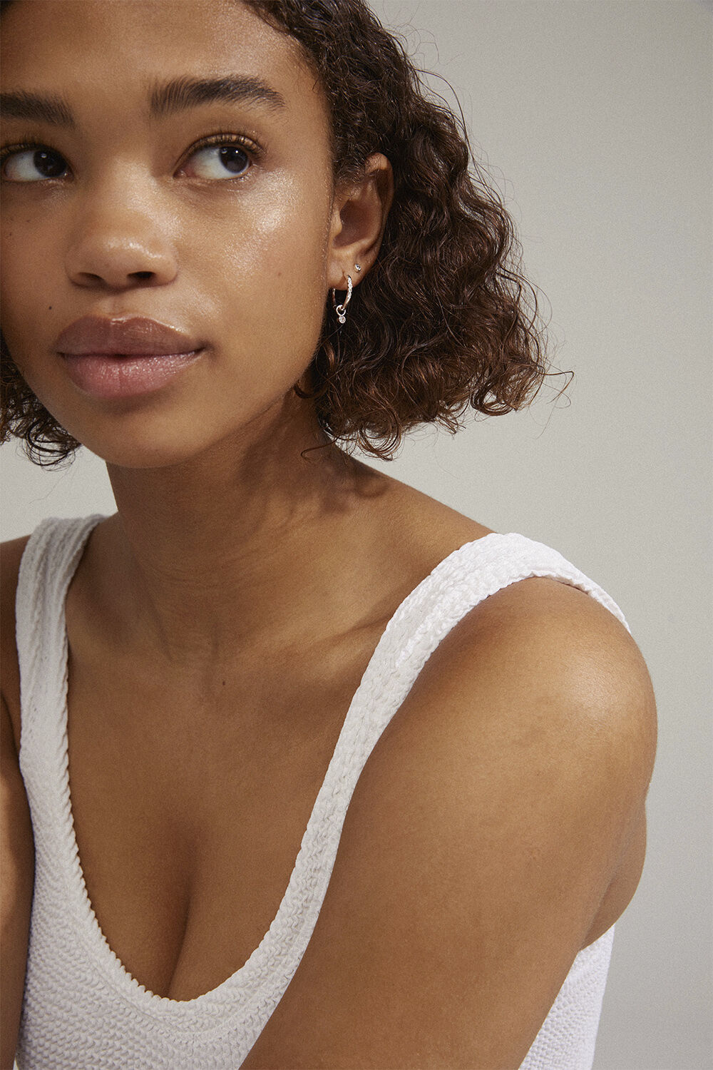 ELNA recycled crystal earrings 2-in-1 set silver-plated