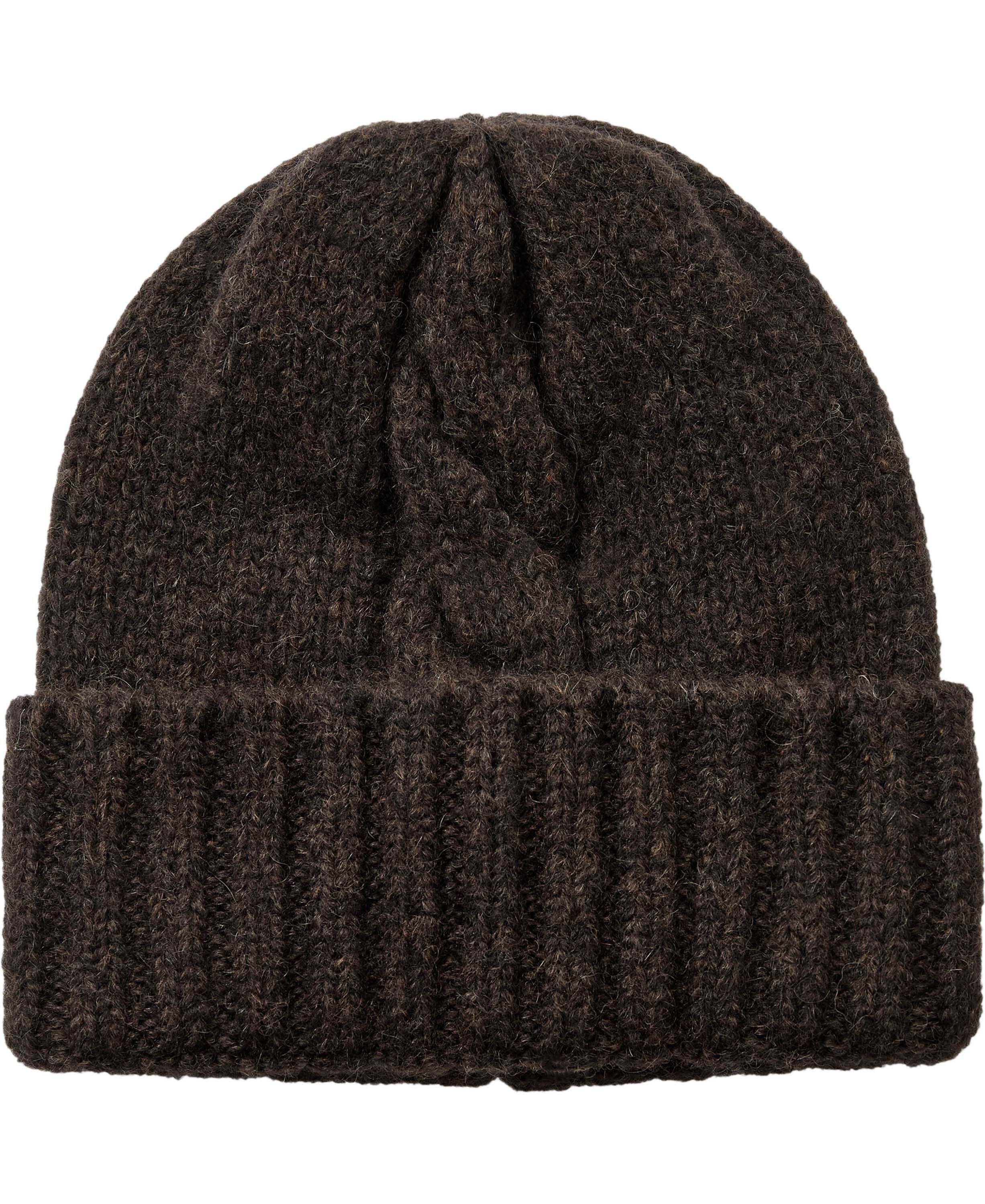 Soft Baby Cable Hat Brown