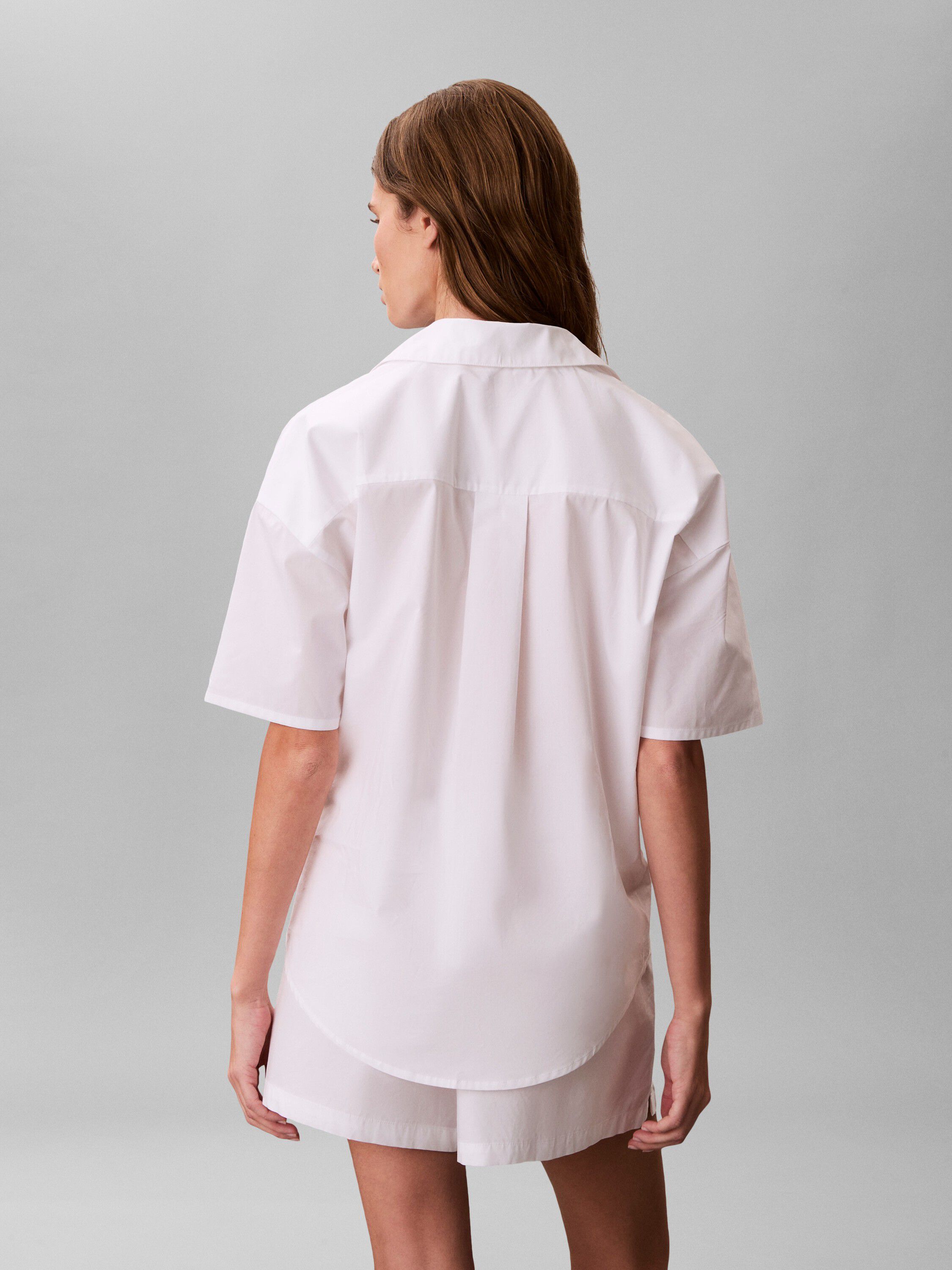 RELAXED POPLIN SS SHIRT