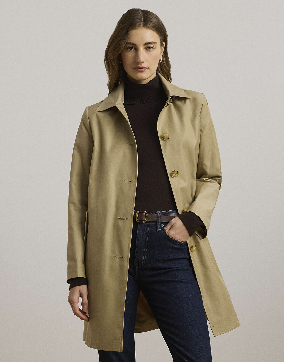 Hooded Cotton-Blend Balmacaan Coat