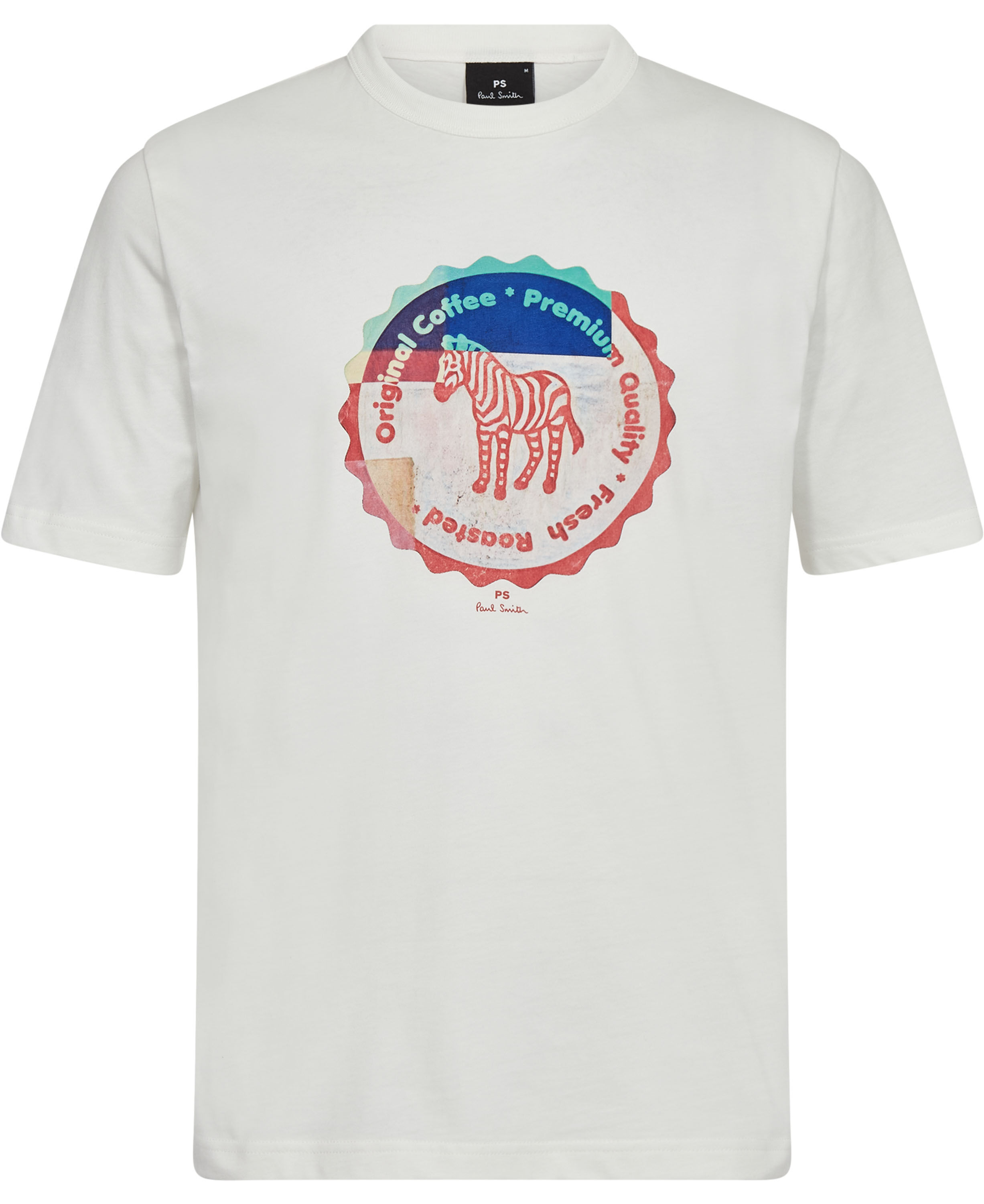 MENS SS TSHIRT ZEBRA BOTTLE TOP