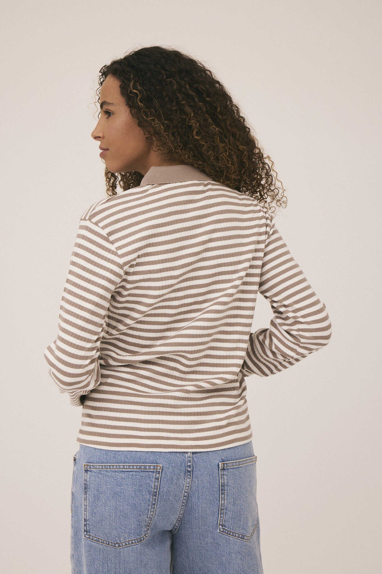 Milla 24 Long sleeve polo top - 100% Organic Cotton GOTS