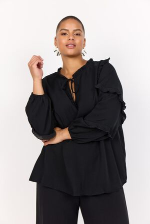 Curvy WA-SAFIA 1 Bluse Sort