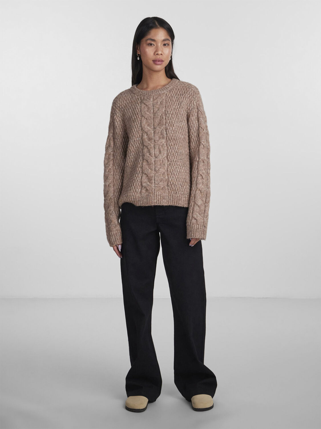 Pcnina Ls O-Neck Knit Noos Bc