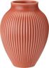 Knabstrup vase H 27 cm coral