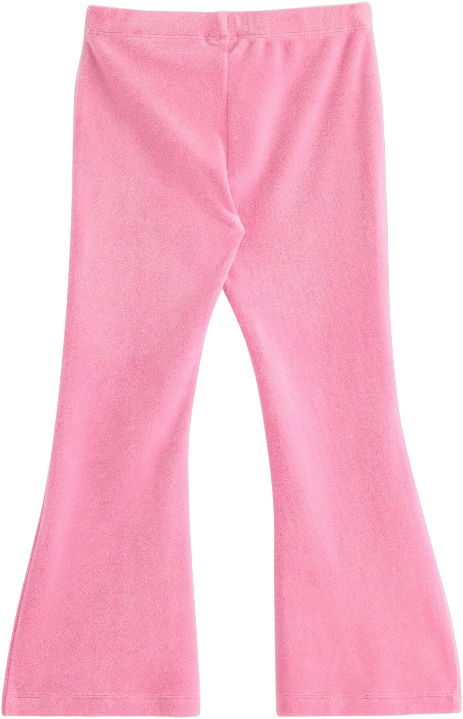 Soft velour leggings with an adjust