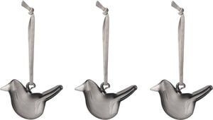 Iittala mini glasfugle 3-pak grå