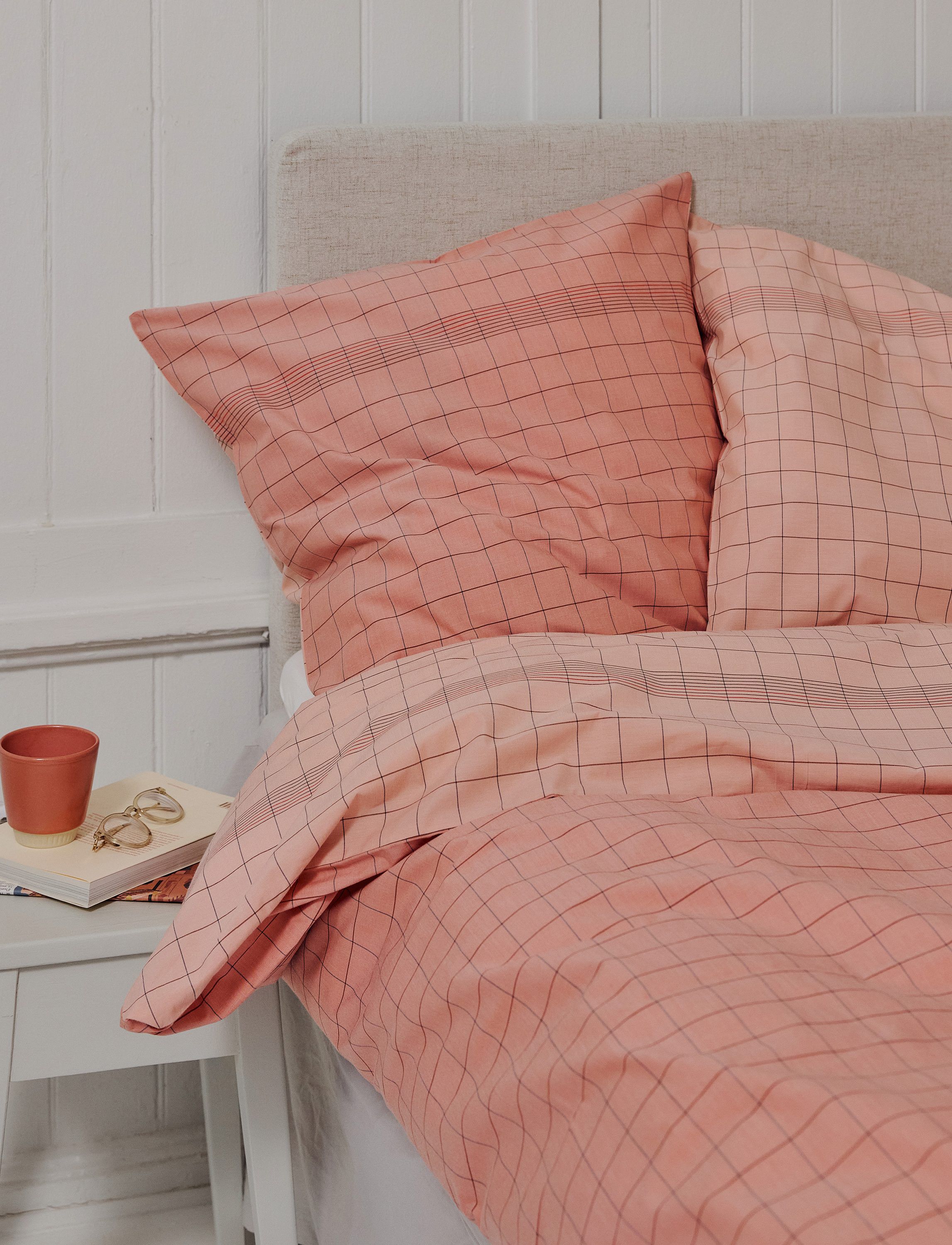 Vibeke Klint senget&oslash;y 140x220 cm/50x70 cm red