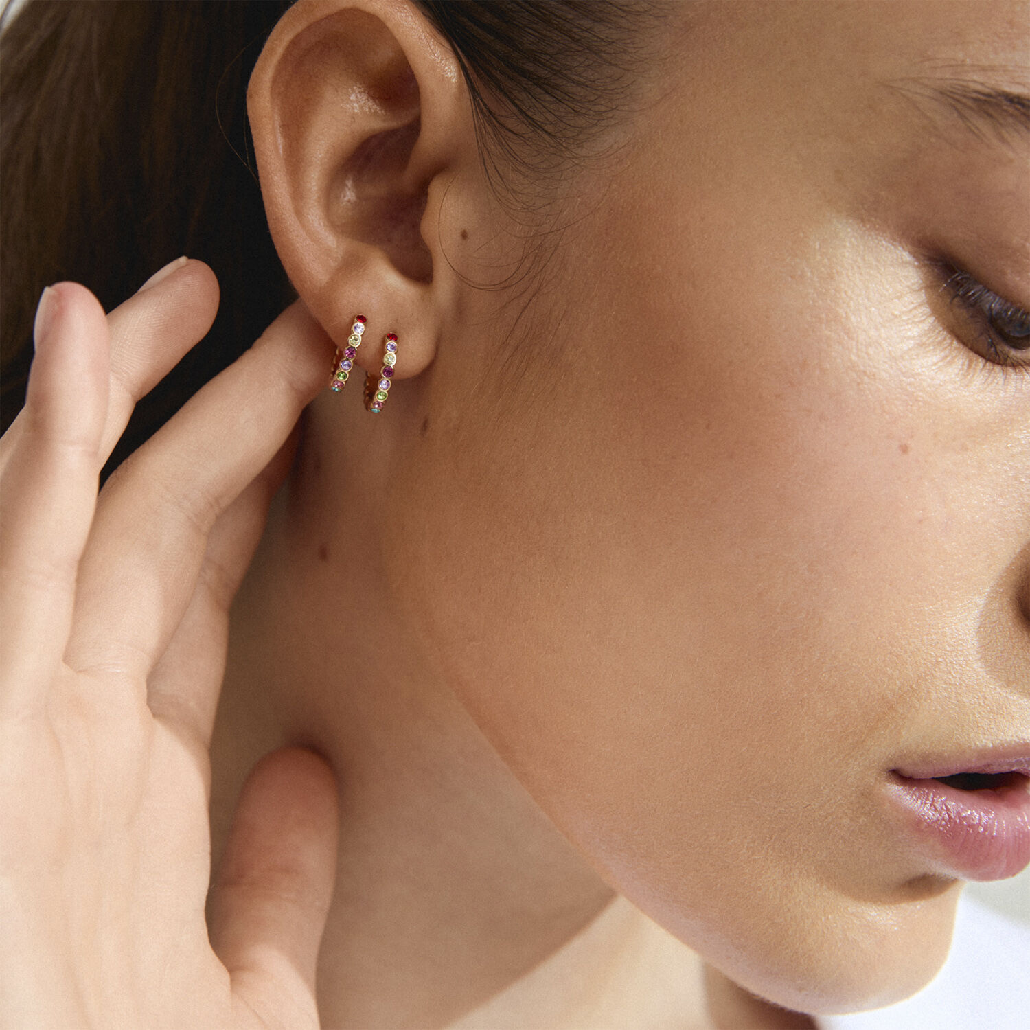 KLEOPRATRA hoop earrings gold-plated