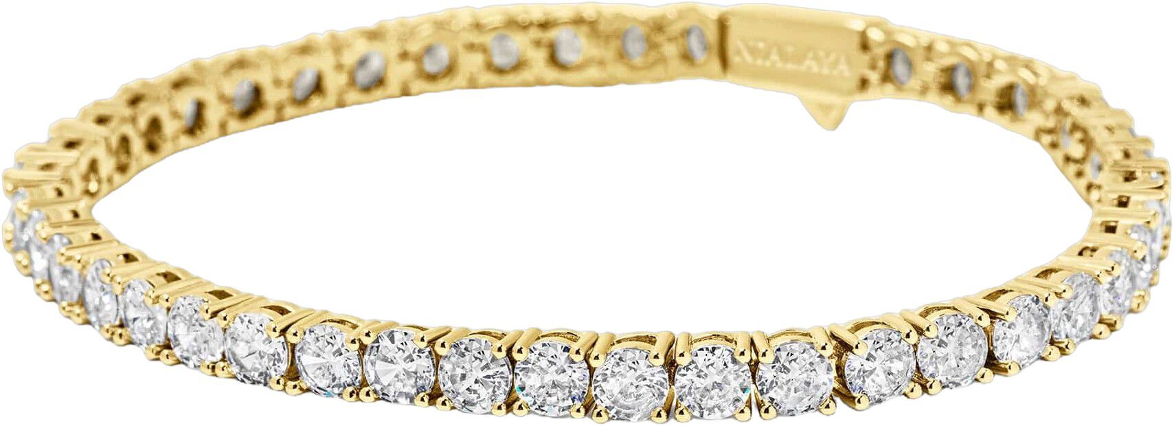 Tennis Bracelet with Gold