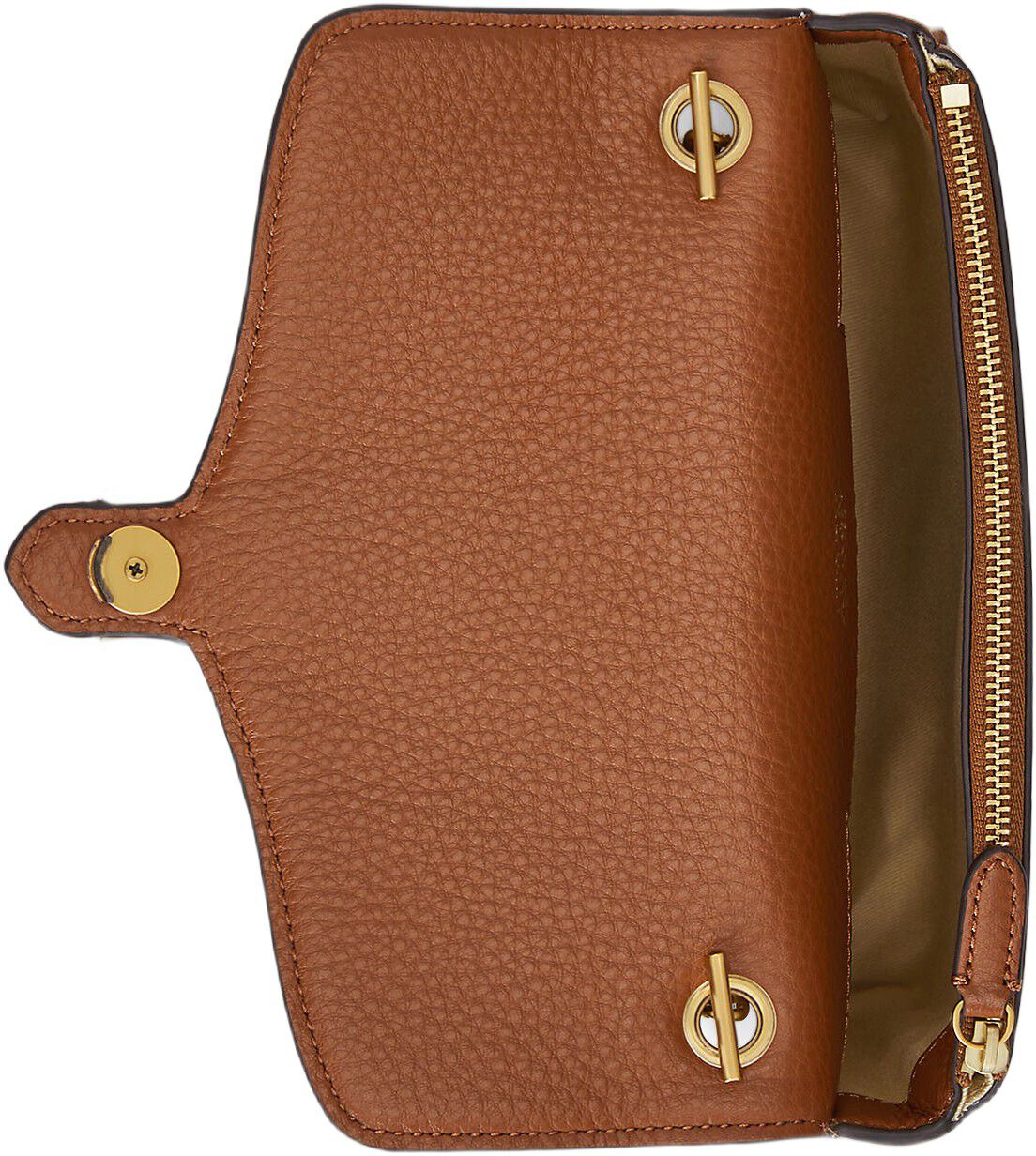 Pebbled Leather Bradley Crossbody Wallet