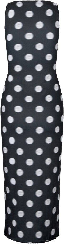 2244 Stocking Jersey, Elastic Deep Neckline Tank Dress