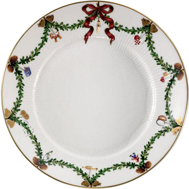 Stjerne Riflet Jul 22 cm. tallerken