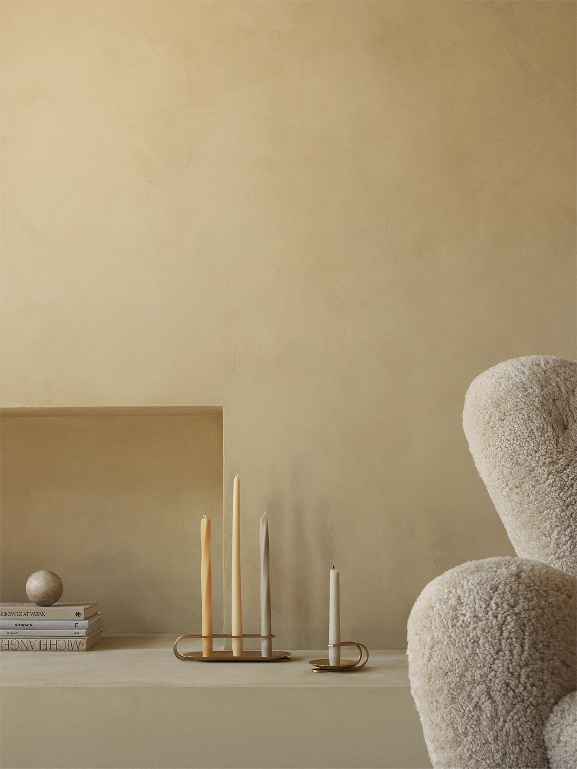 Clip Candle Holder, Table, 3-arm, H