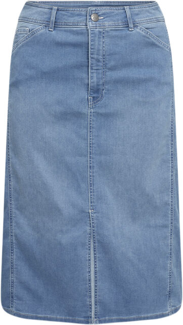 Curvy WA-SUMMER 10 Nederdel Lys denim