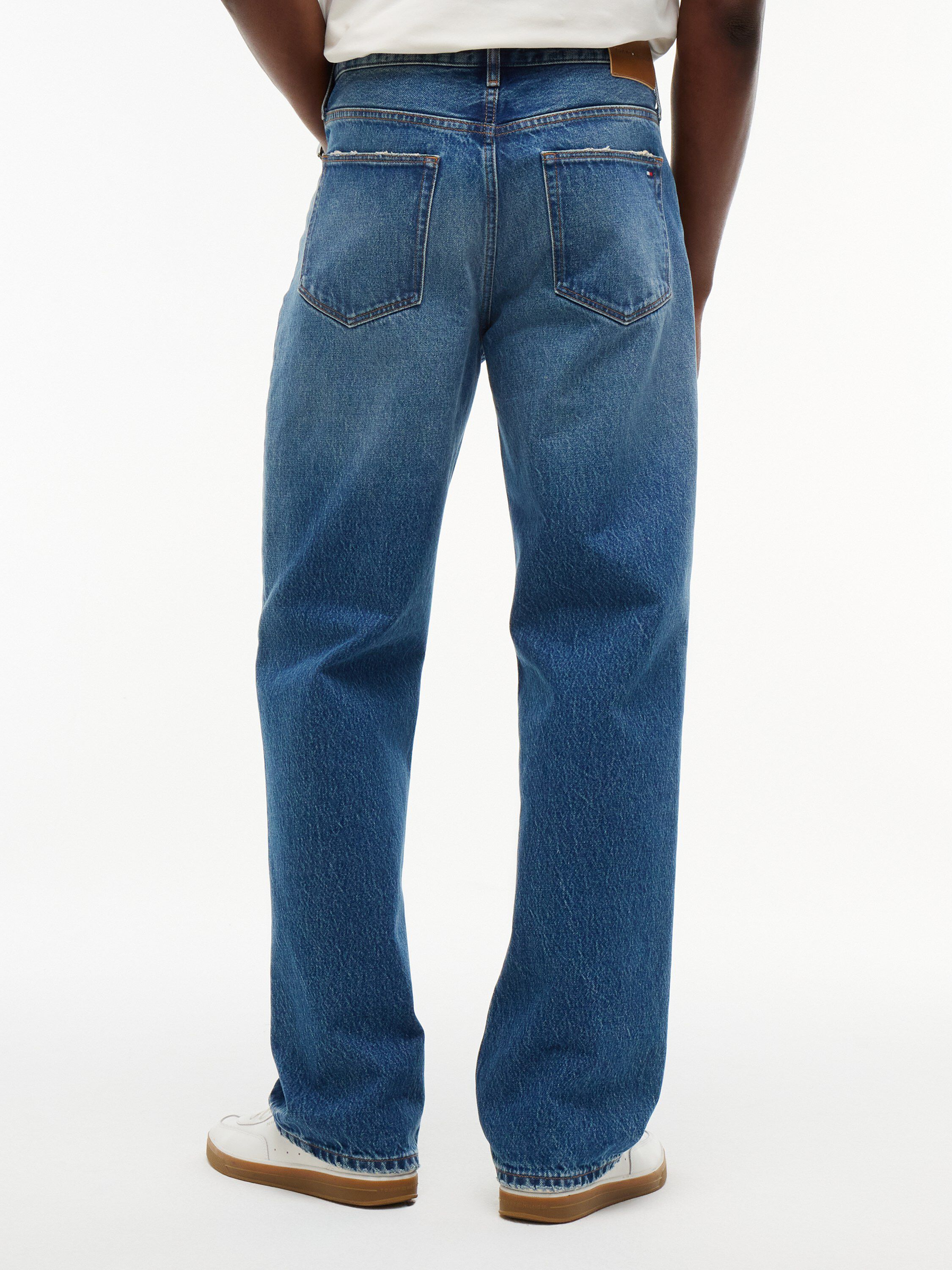 River Relaxed Straight Faded Jeans