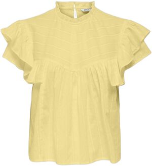 ONLHEIKE S/L FRILL O-NECK TOP WVN