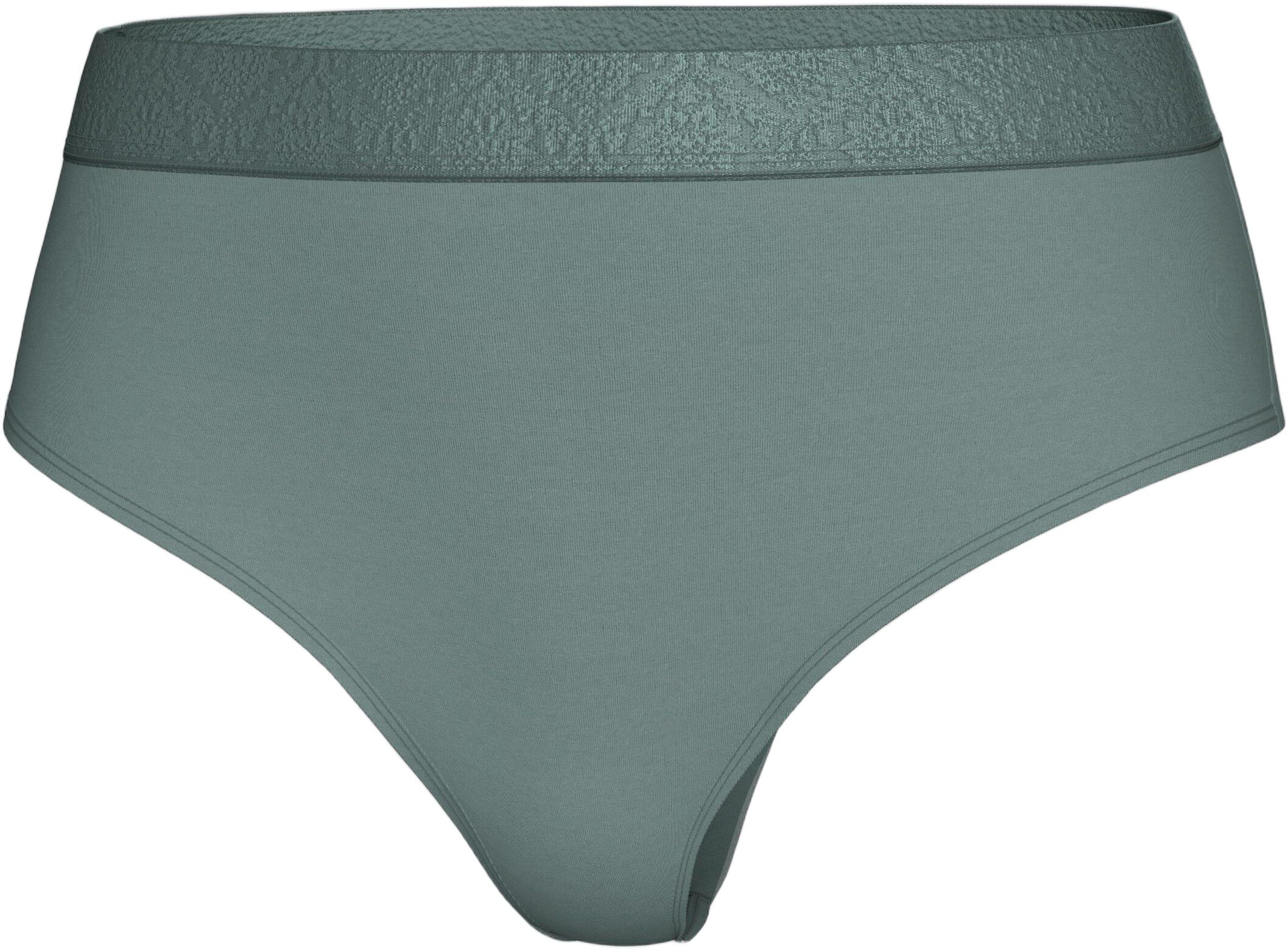 Thong with elastic waistband