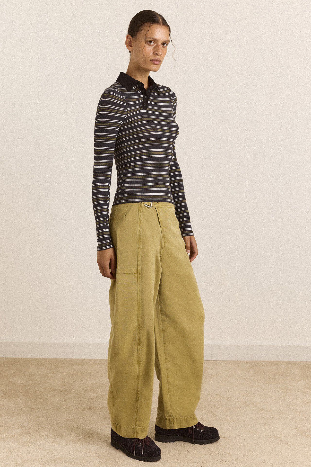 PEYTON LS POLO - STRIPE
