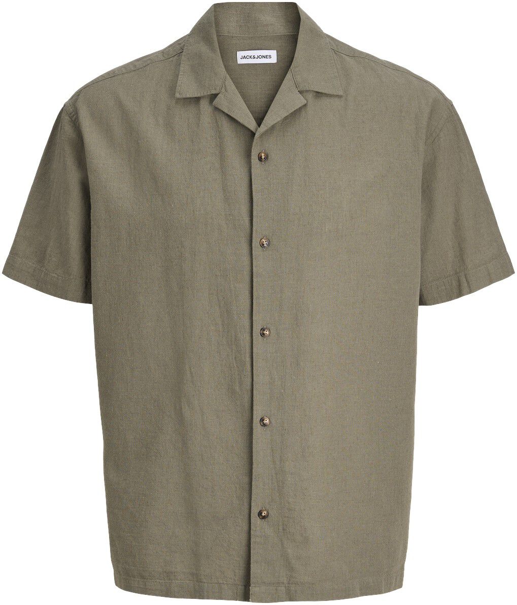 Jjesummer Linen Blend Resort Shirt Ss Sn