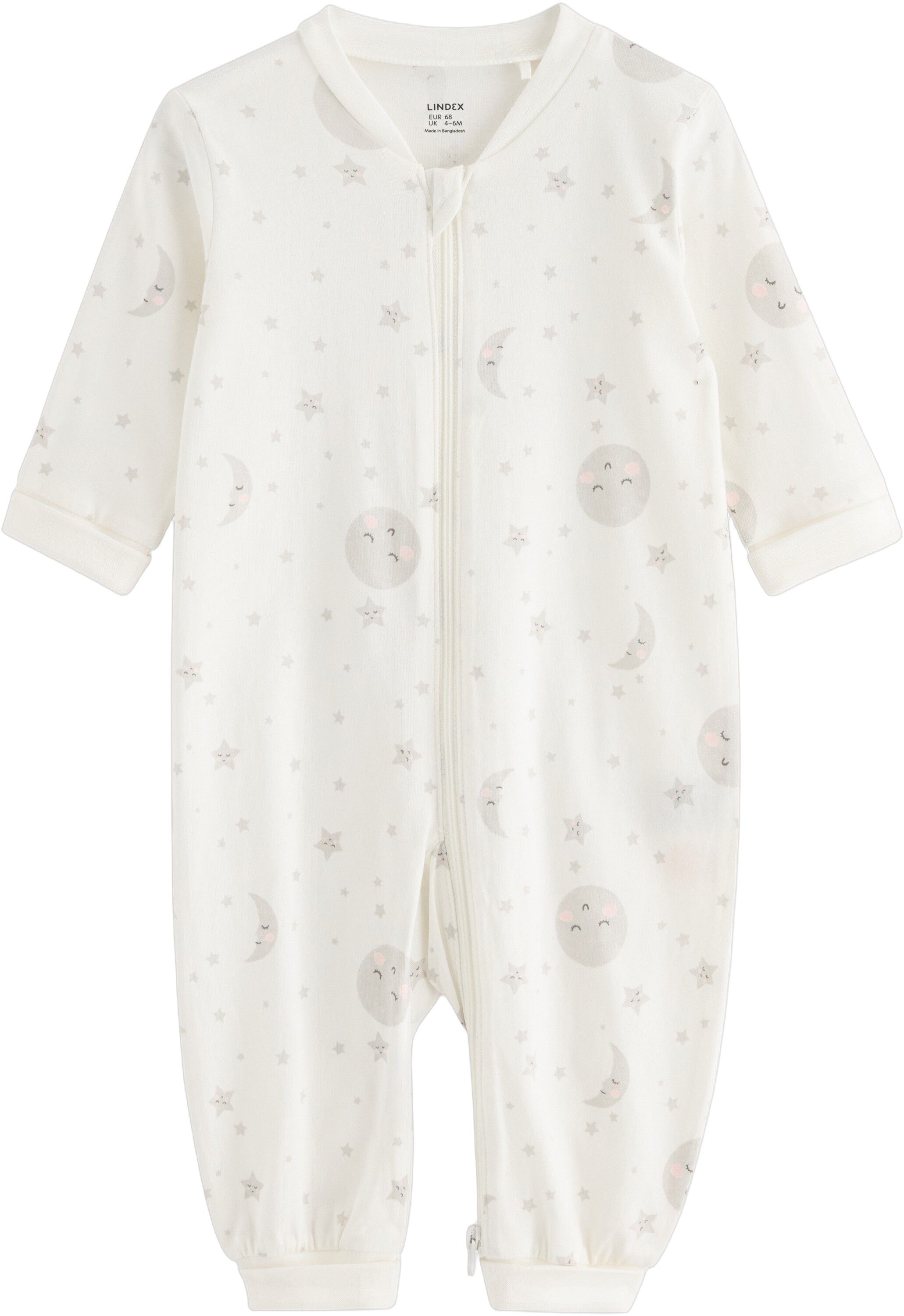 Myk pyjamas i bomull med lange arme