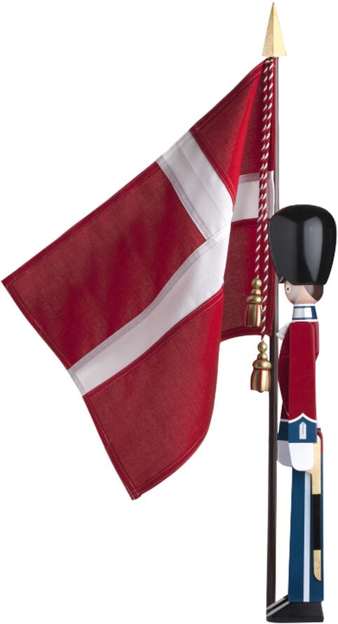 Fanebærer mellem malet bøg