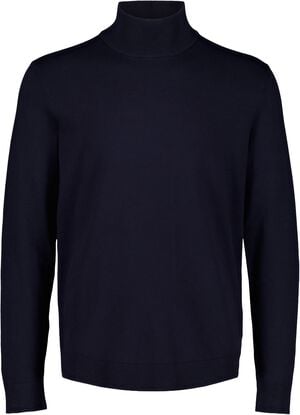 Soft viscose blend roll-neck
