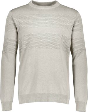Purl knit o-neck jumper