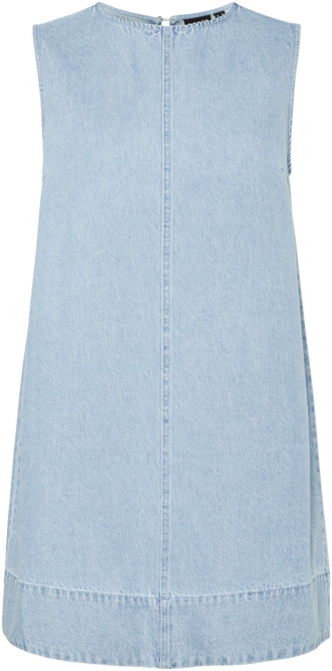 Pcflora Sl Mini Denim Dress Noos