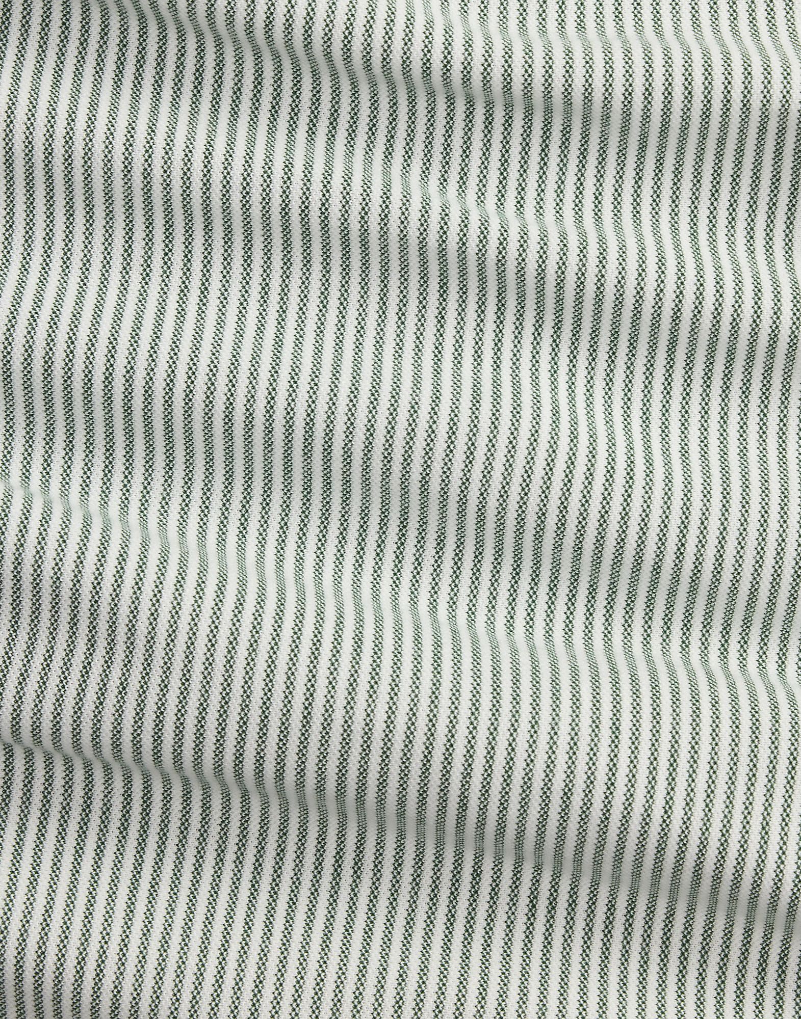 Striped Knit Oxford Shirt