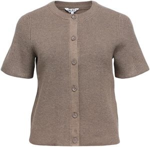 OBJVIOLA SS RE O-NECK CARDIGAN DIV