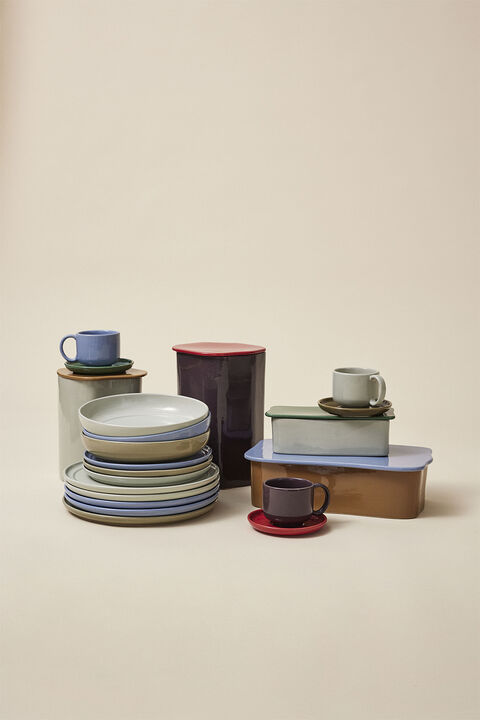 Amare Skrivebordsordner Large Brun/Lyseblå