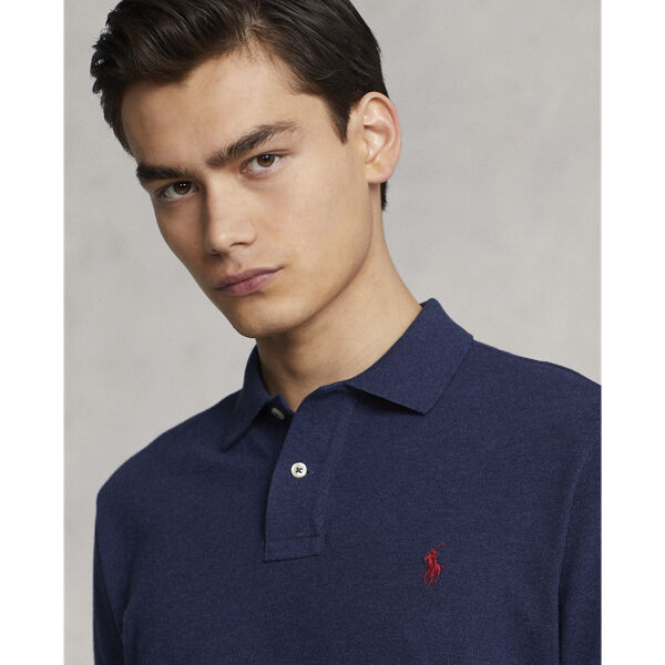 Custom Slim Fit Mesh Polo Shirt