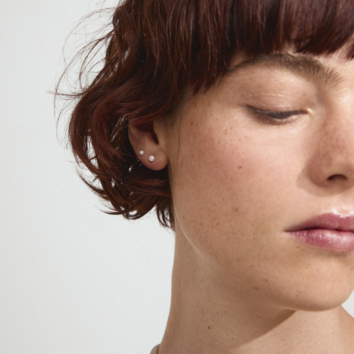 JOHANNE pearl earrings 2-in-1 set