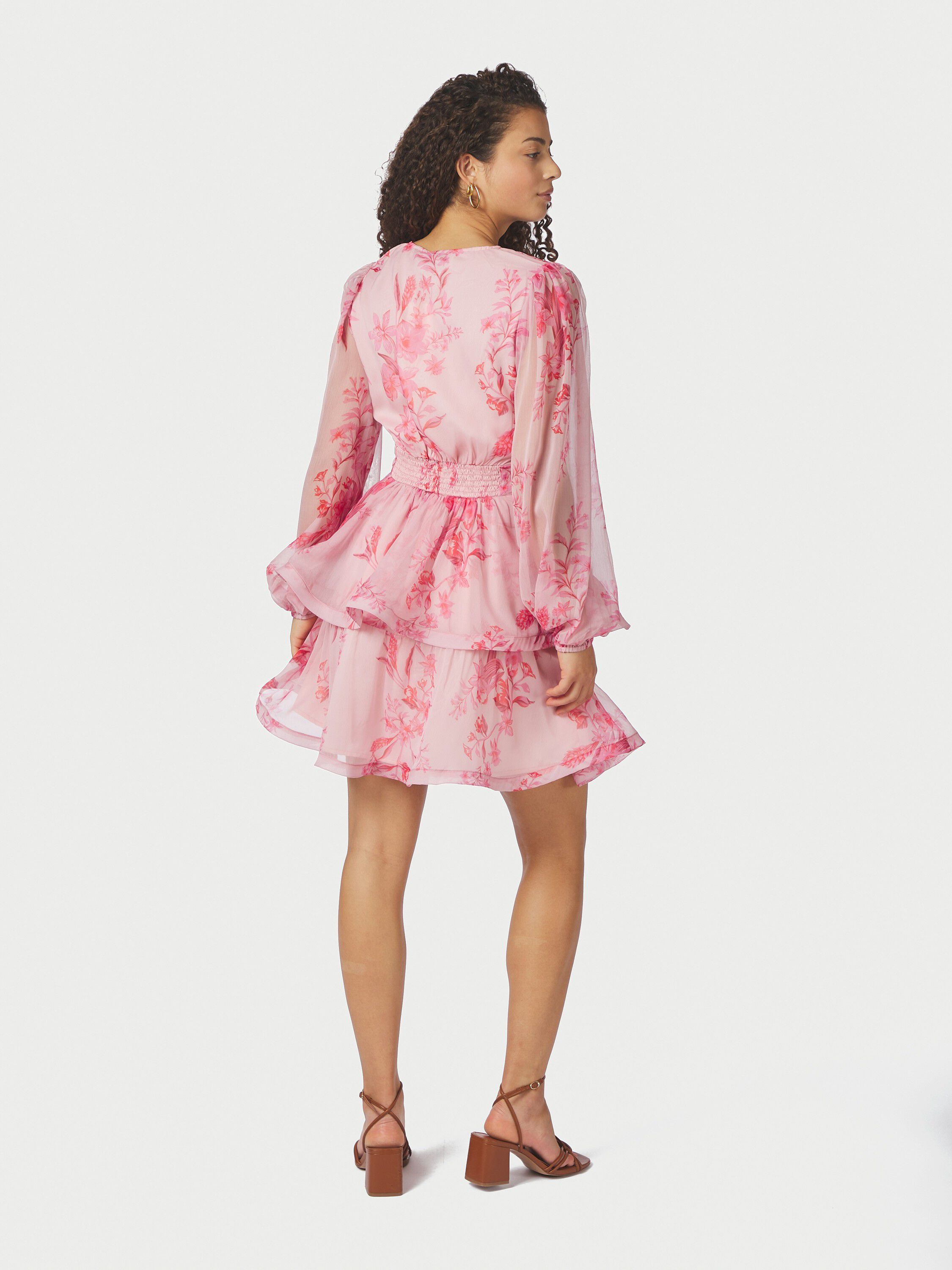 Rivana Print Chiffon Dress