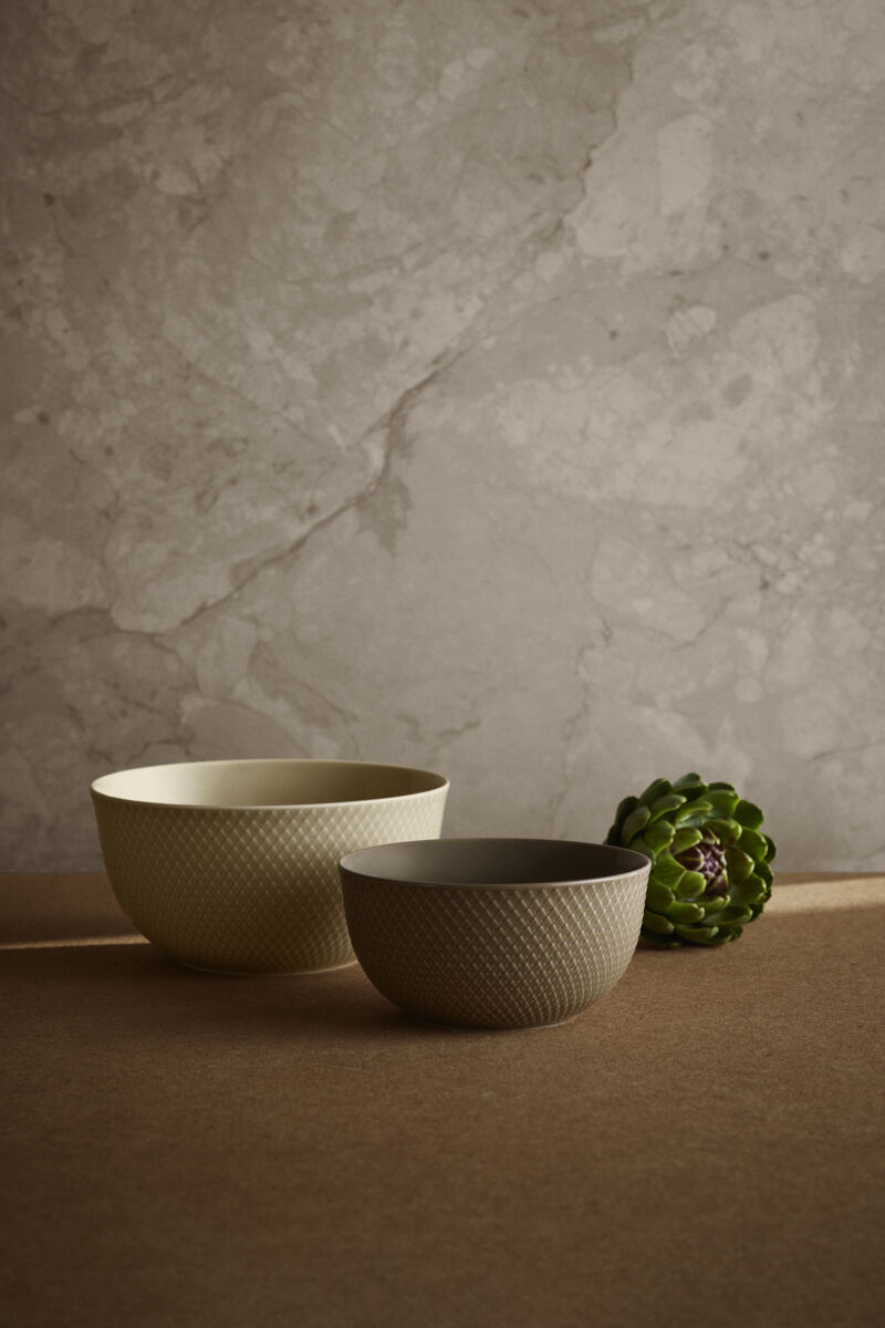 Rhombe Earth Serveringssk&aring;l &Oslash;22 cm marble