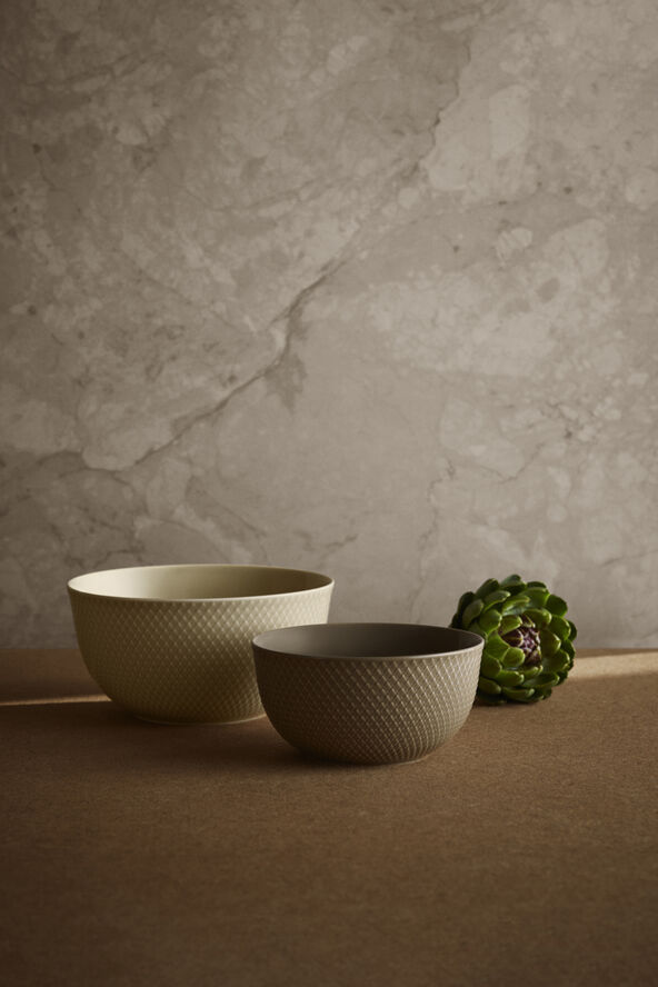 Rhombe Earth Serveringsskål Ø22 cm marble