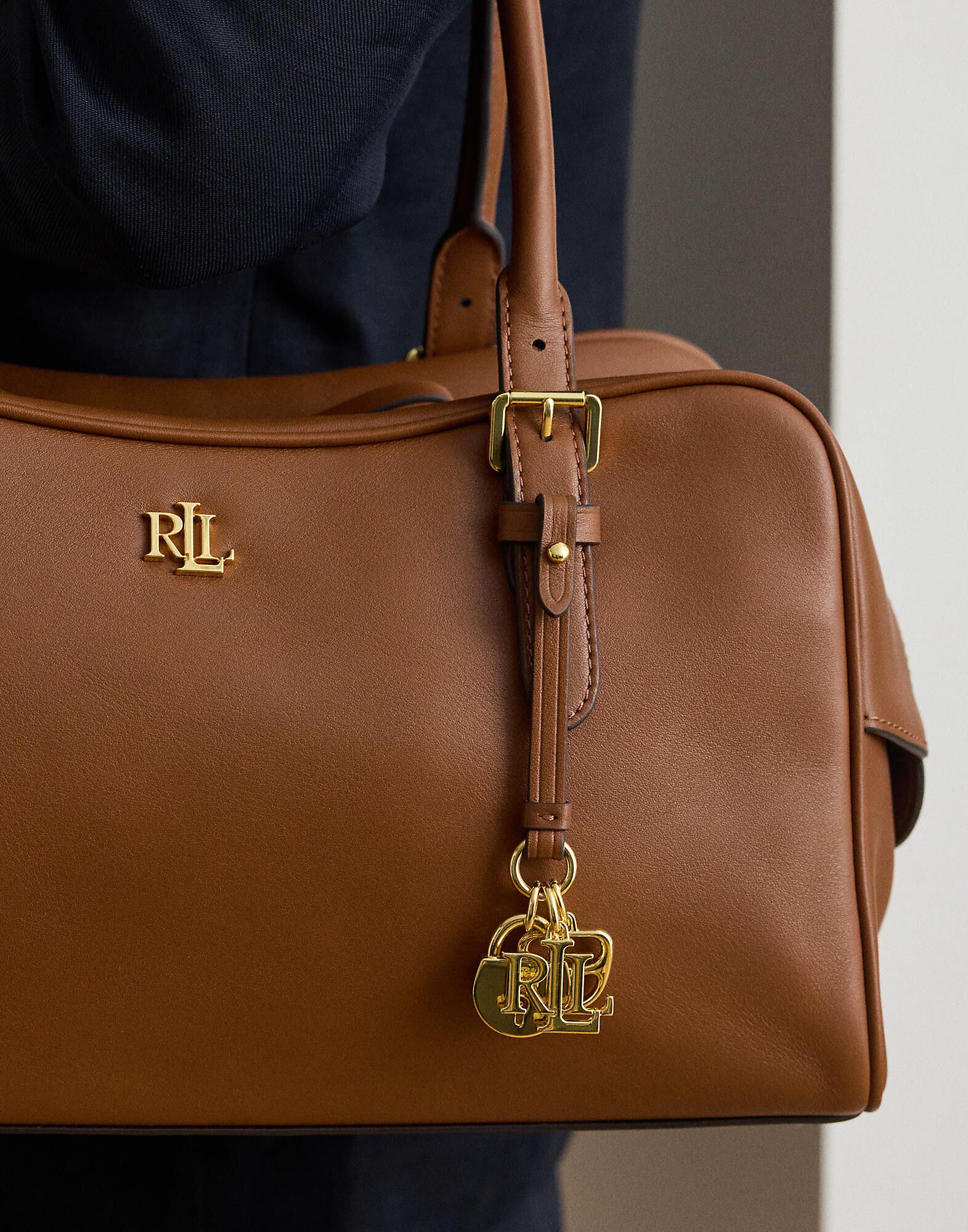 Leather Large Marcy Zip Satchel