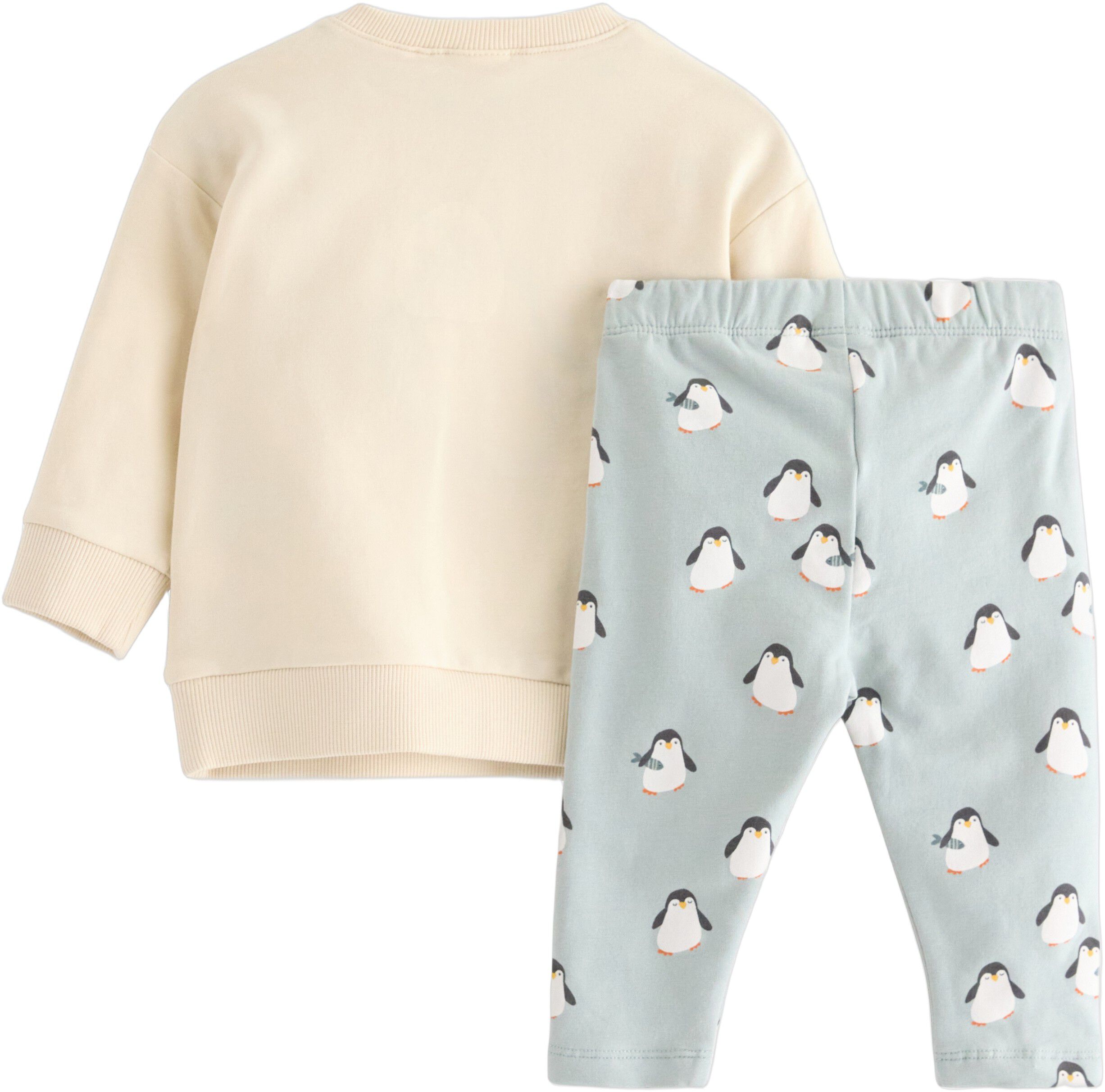 Matchande set i mjuk bomullstrik&aring; m