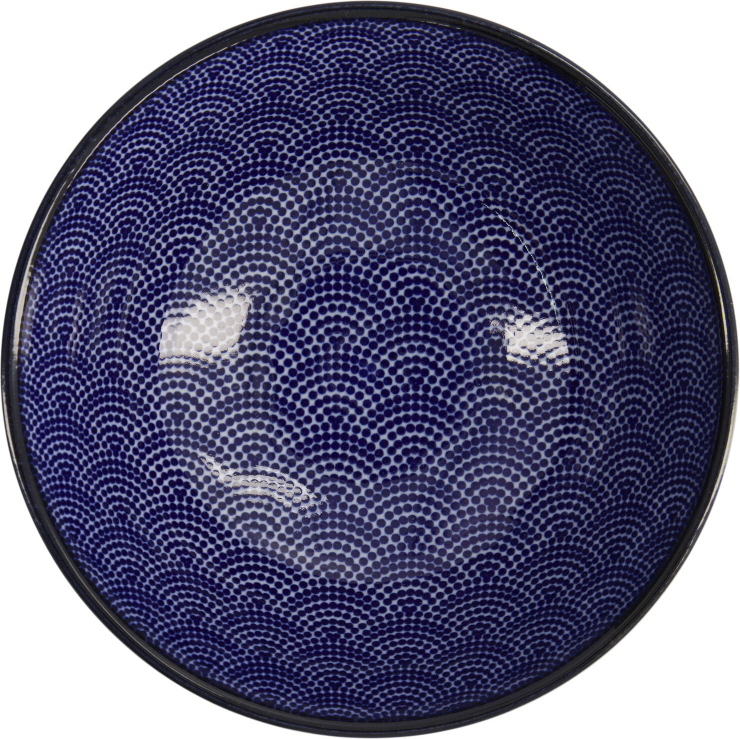 Nippon Bl&aring; ramen sk&aring;l 21x7,8cm 1000ml Prikker