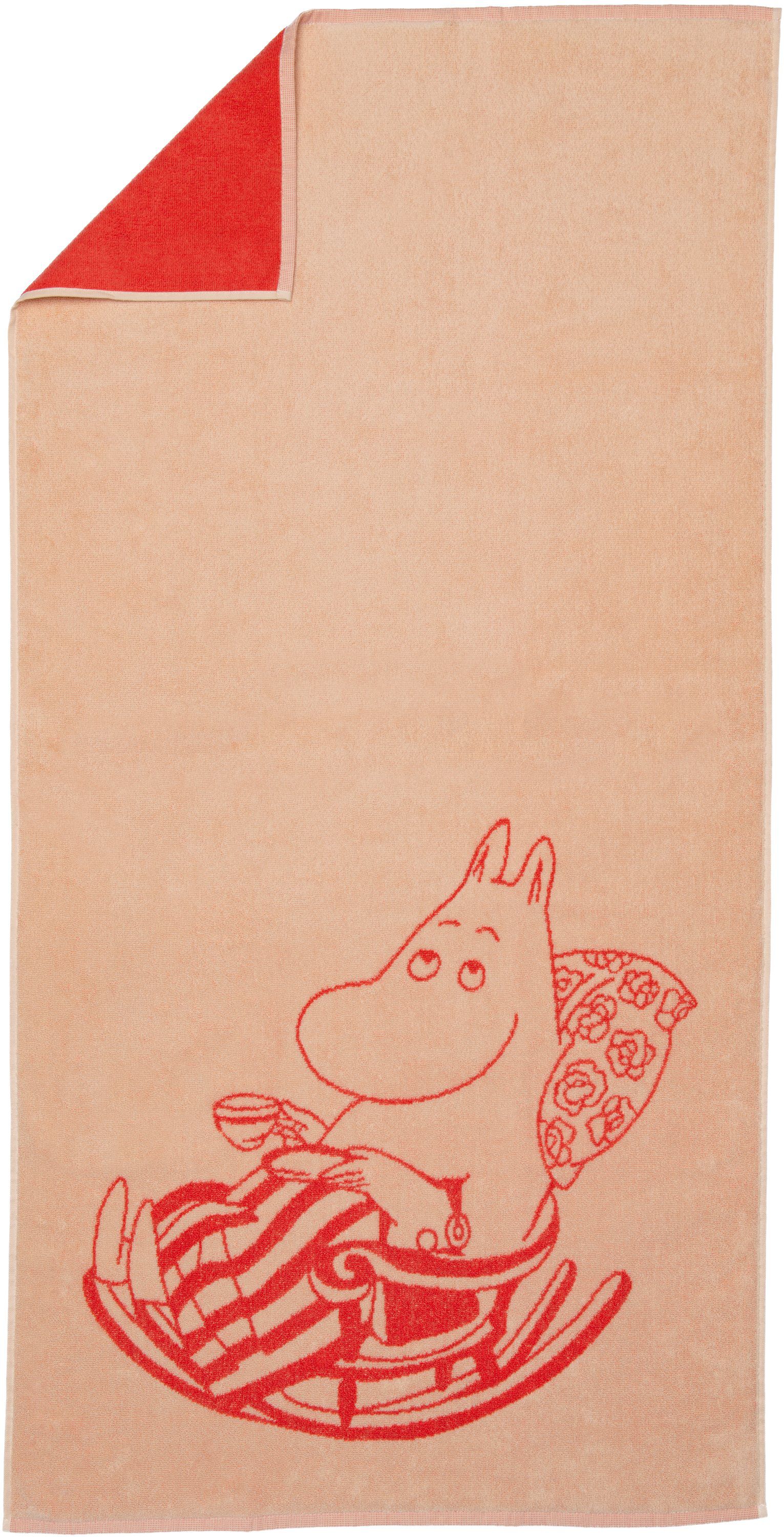 Moomin Arabia badeh&aring;ndkl&aelig;de 70x140, Moomin Mamma (Peach)