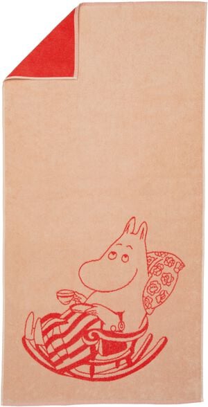 Moomin Arabia badeh&aring;ndkl&aelig;de 70x140, Moomin Mamma (Peach)