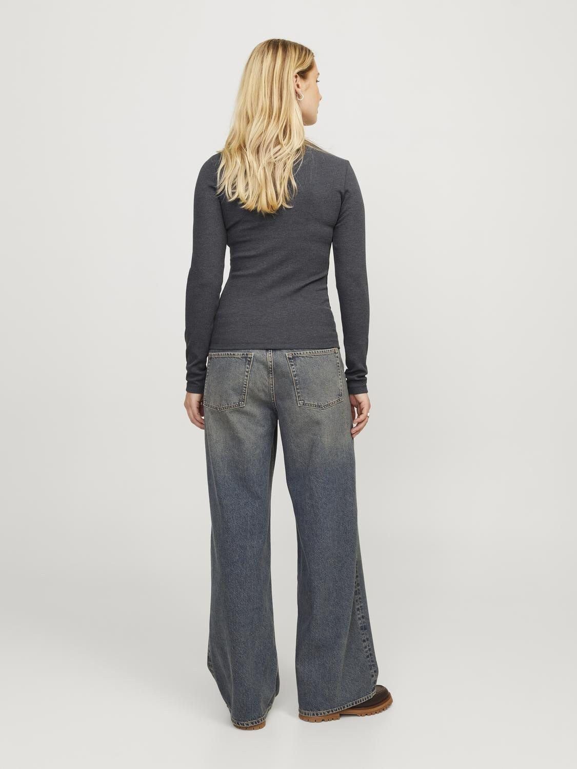 Jxfreya Str Ls Rib Tee Jrs Noos