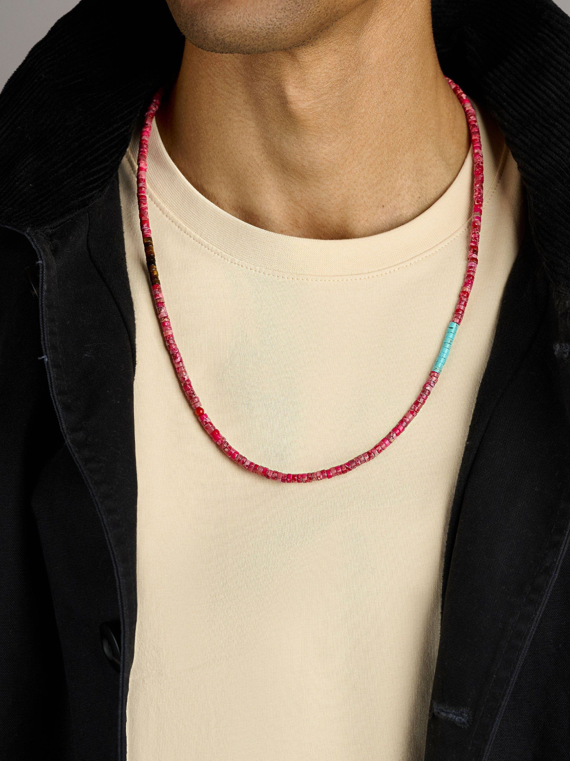 Red Jasper Heishi Necklace