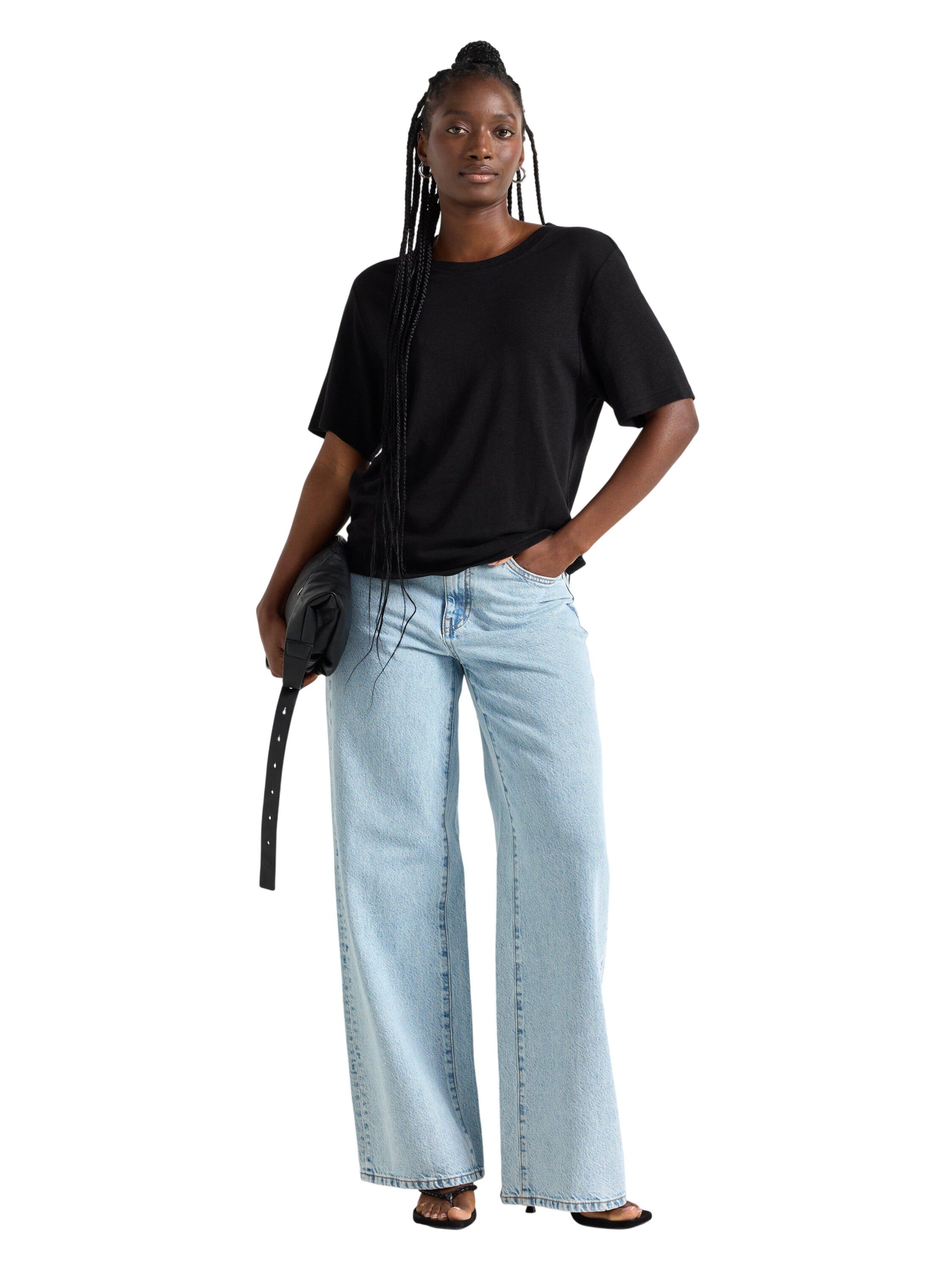 T-skjorte med avslappet passform, k